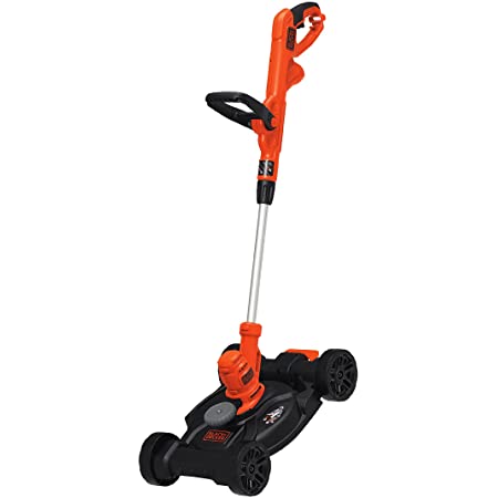 BLACK+DECKER 3-in-1 Cordless Lawn Mower, String Trimmer & Edger, 12-Inch (BESTA512CM)